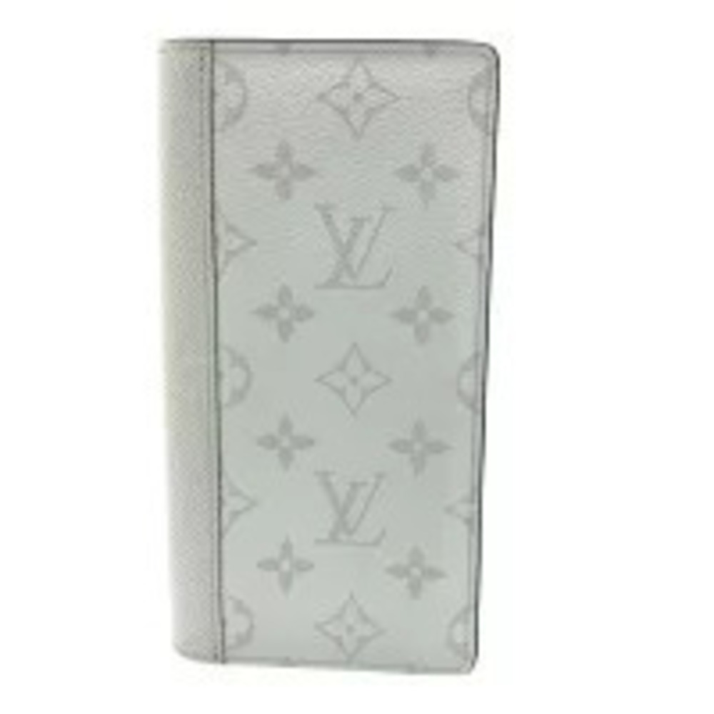 Louis Vuitton Portefeuille NM Brazza wallet long fold Bi Taigarama White